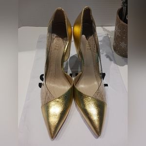 NWT Schutz - Cheslie Leather and Vinyl d'Orsay Pumps
